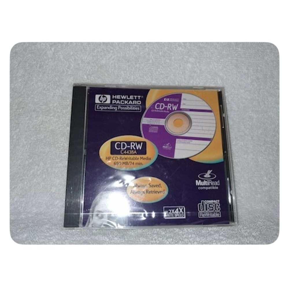 Hewlett Packard CD-RW 650MB/74MIN 4X MultiRead Compatible Disc